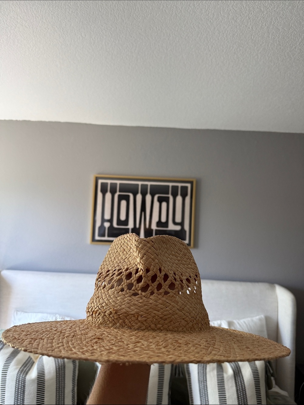 Raffia Wide-Brim Sun Hat - Natural
